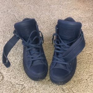 Navy blue limited edition converse